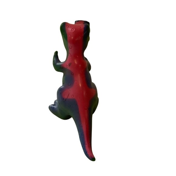 2016 Tyrannosaurus Rubber Dinosaur Toy 3.5”x4” - Picture 2 of 5